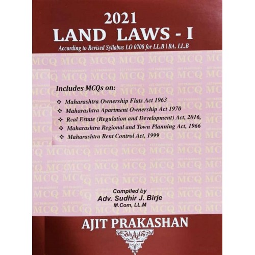 Ajit Prakashan's Land Laws I MCQ Bank for Law Exams [Edn. 2021]